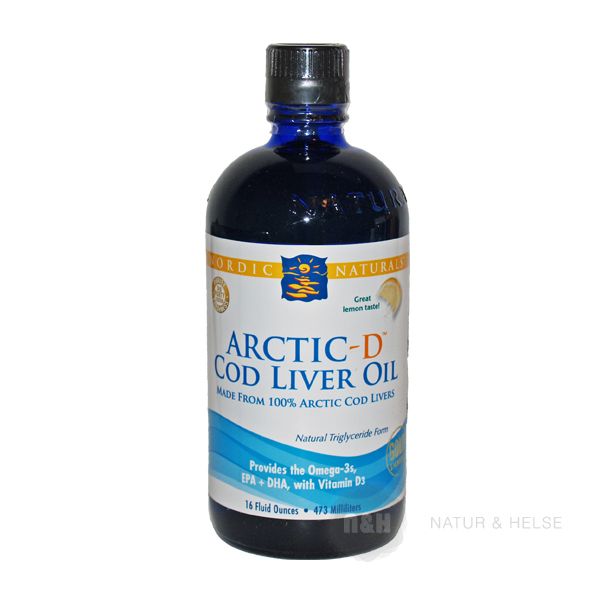 Arctic-D Cod Liver Oil med Citrussmag 473 ml Nordic Naturals